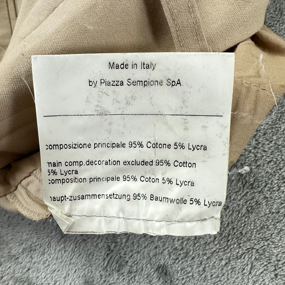 PIAZZA SEMPIONE Size EU 44/ US 8 Womens Tan Knee Length Cotton Shorts‎ - Picture 7 of 12